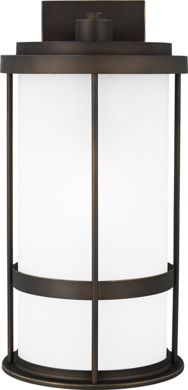 Wilburn Large Wall Lantern in Antique Bronze Bulb(s) Not Included - Dark Sky