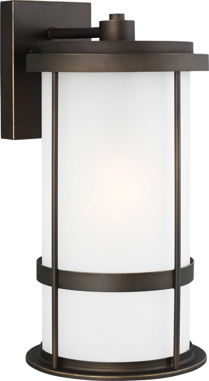 Wilburn Large Wall Lantern in Antique Bronze Bulb(s) Not Included