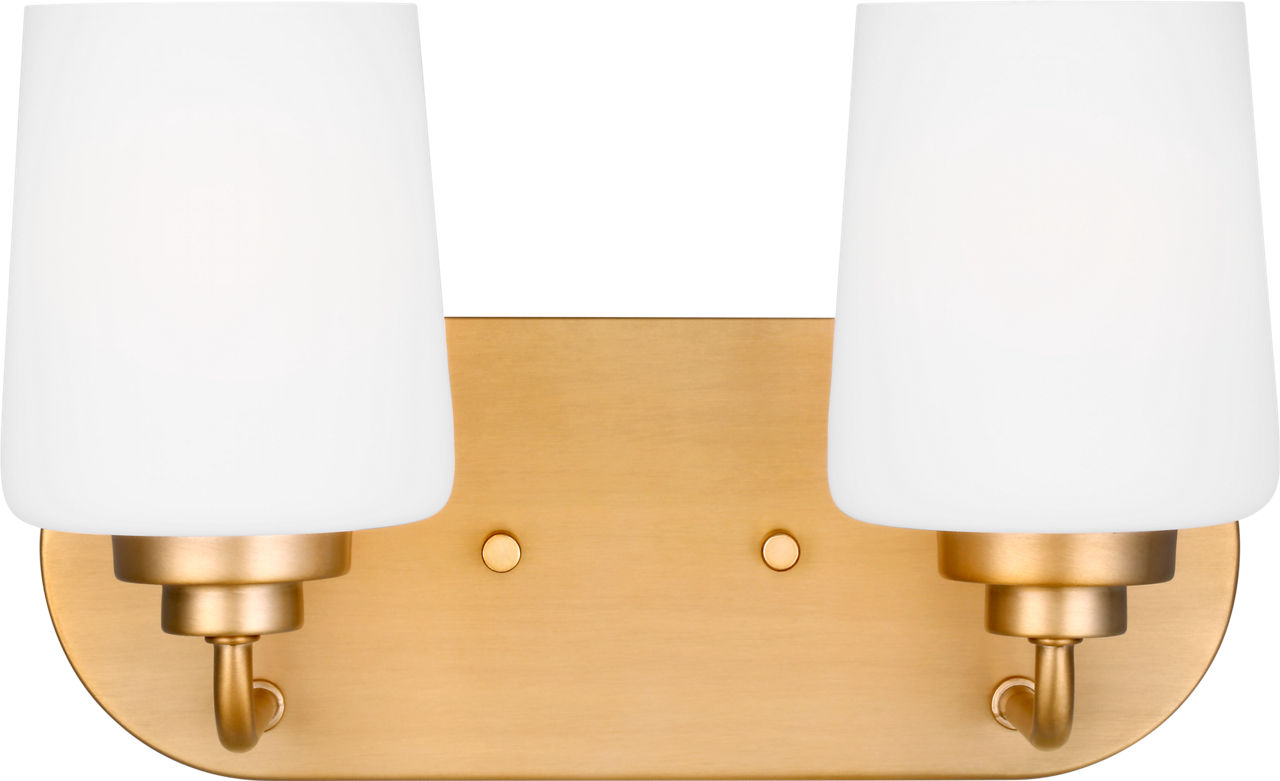 Windom Two Light Wall / Bath  Satin Brass