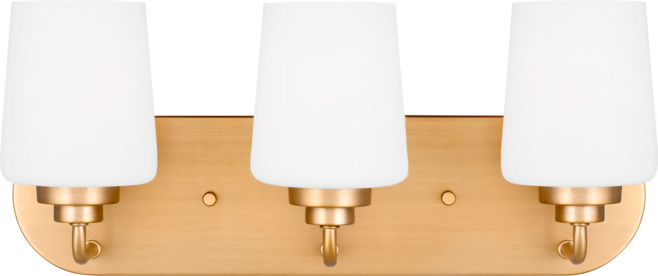 Windom Three Light Wall / Bath Satin Brass