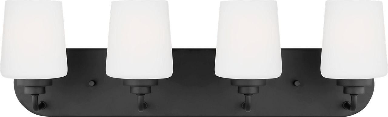 Windom Four Light Wall / Bath Midnight Black