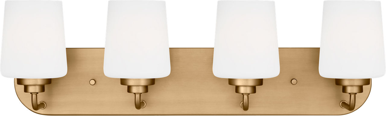 Windom Four Light Wall / Bath Satin Brass