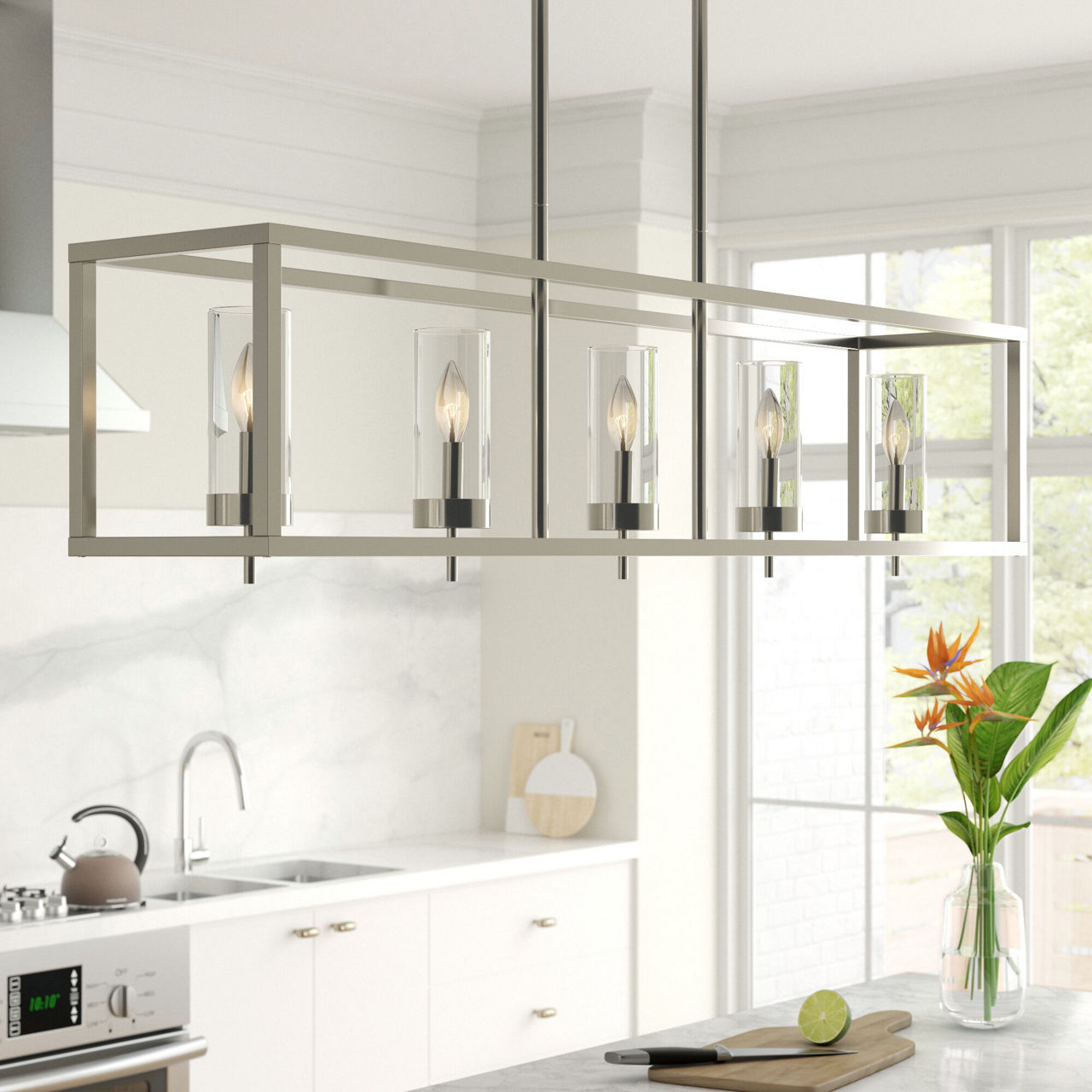 Water Light Series 9本セット Zire Linear Chandelier - 6690305 | Visual Comfort