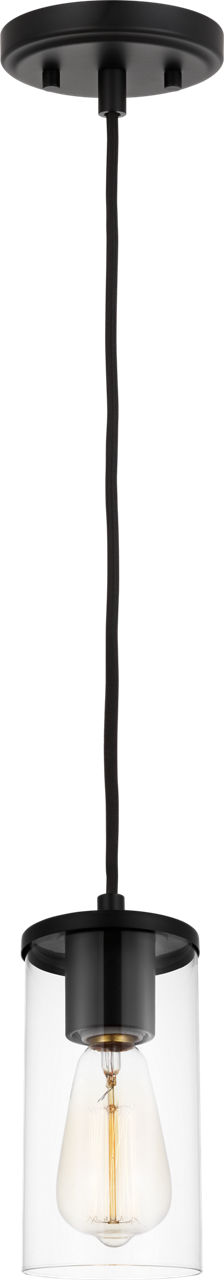 Zire One Light Mini-Pendant in Midnight Black