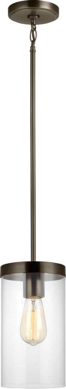 Zire One Light Pendant in Pewter Bronze