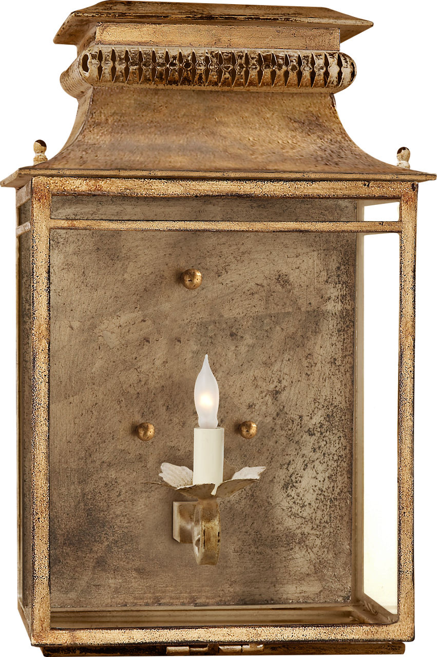 Flea Market Lantern in Gilded Iron