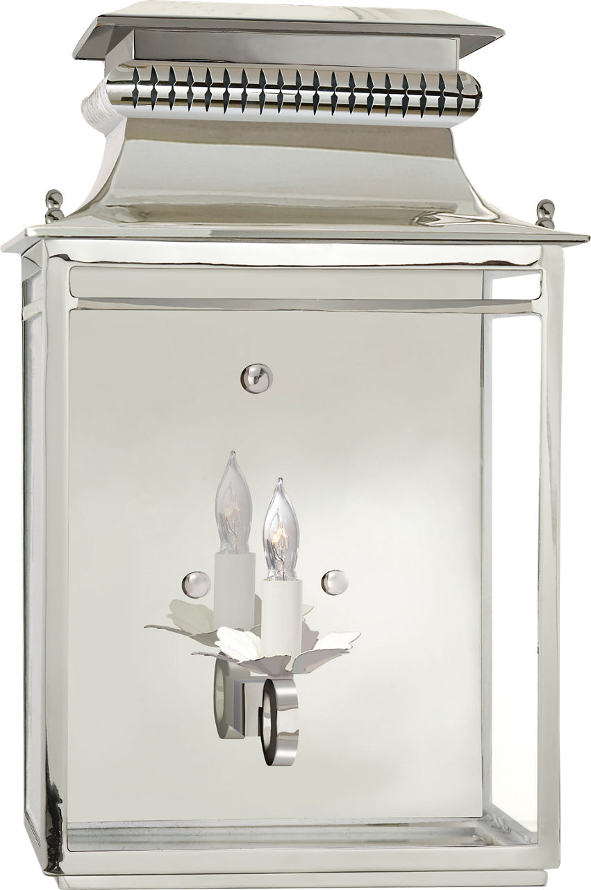 Flea Market Lantern in Polished Nickel
