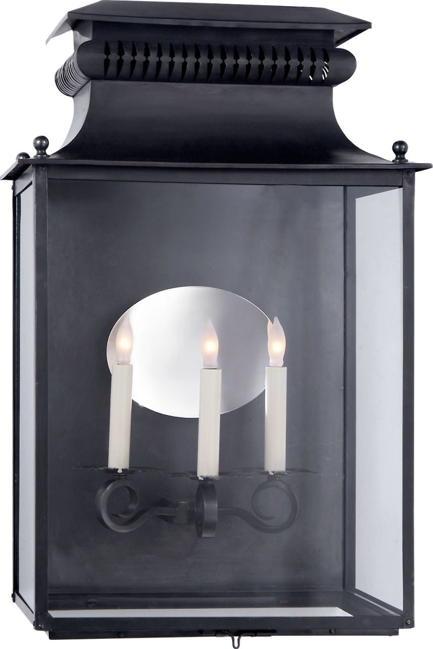 Honore Large 3/4 Sconce in Blackened Copper