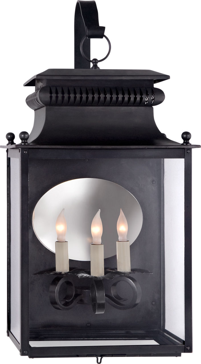Honore Medium Bracketed Wall Lantern in Blackened Copper