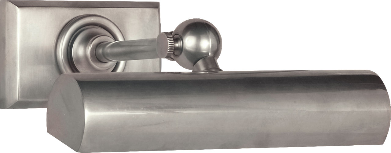 8" Cabinet Maker's Picture Light in Antique Nickel