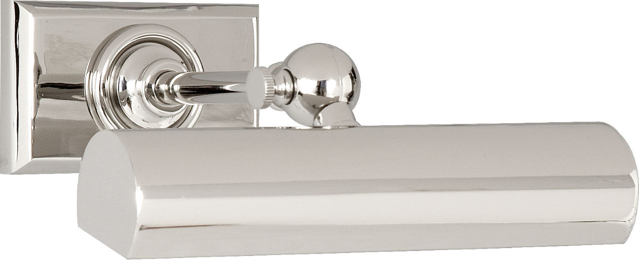 8" Cabinet Maker's Picture Light in Polished Nickel