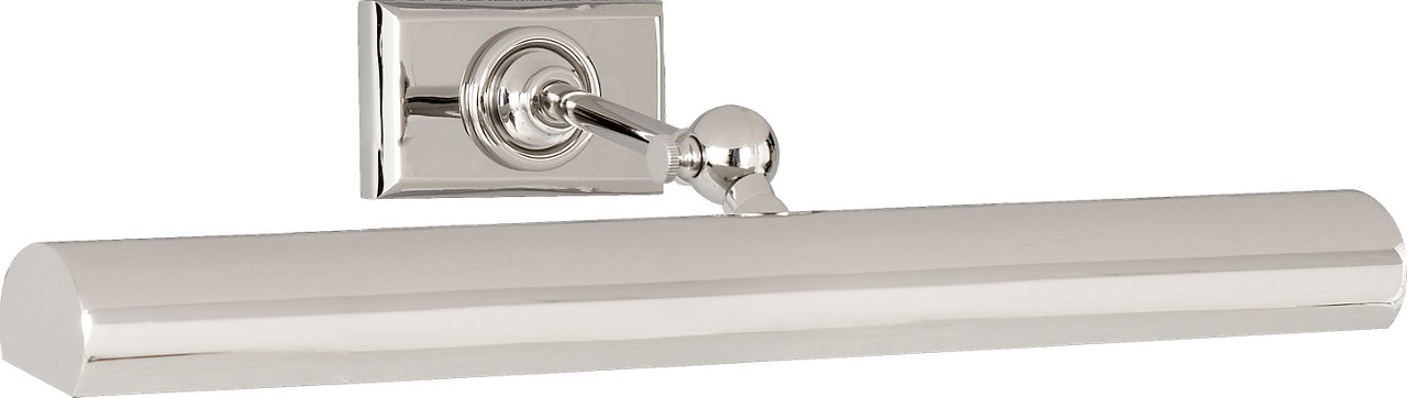 18" Cabinet Maker's Picture Light in Polished Nickel