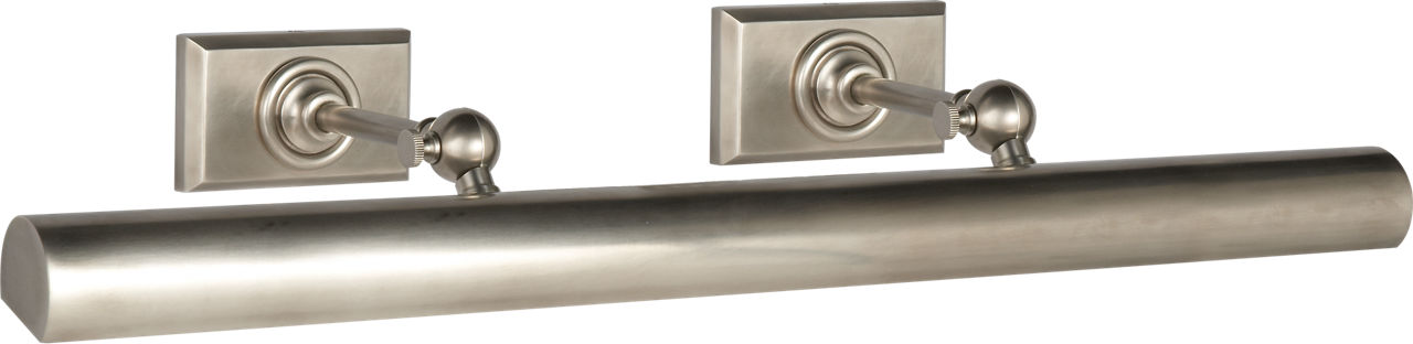 24" Cabinet Maker's Picture Light in Antique Nickel