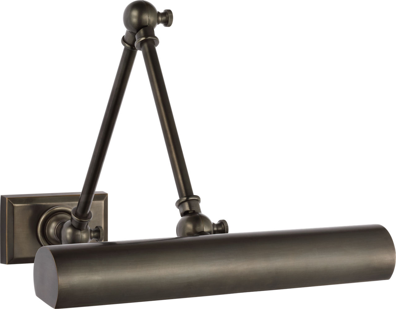 Cabinet Maker 12" Double Library Light in Bronze