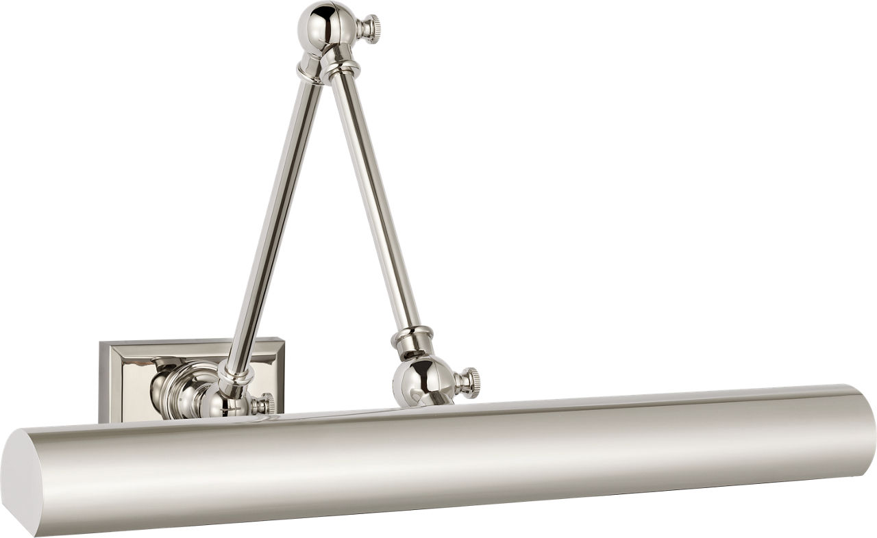 Cabinet Maker 18" Double Library Light in Polished Nickel