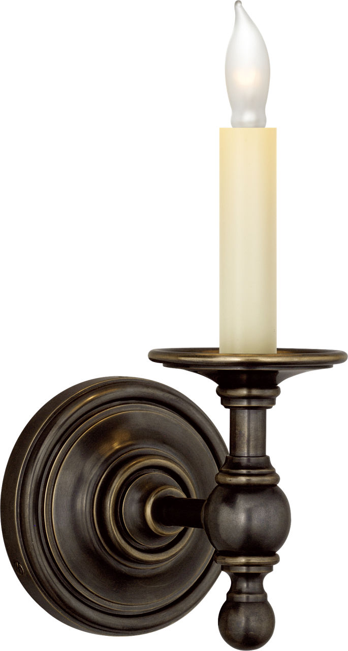 Classic Single Sconce in Bronze