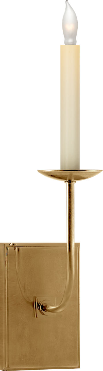 TT Single Sconce in Hand-Rubbed Antique Brass