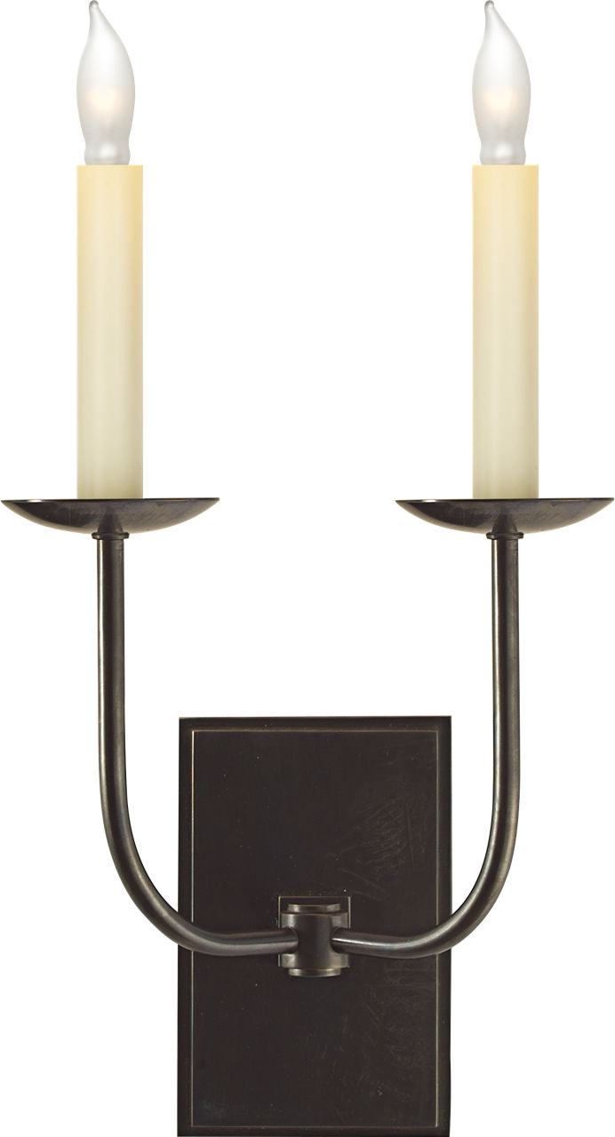 TT Double Sconce in Bronze