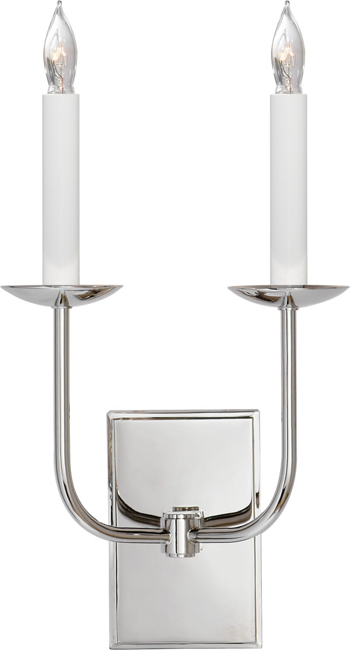 TT Double Sconce in Polished Nickel