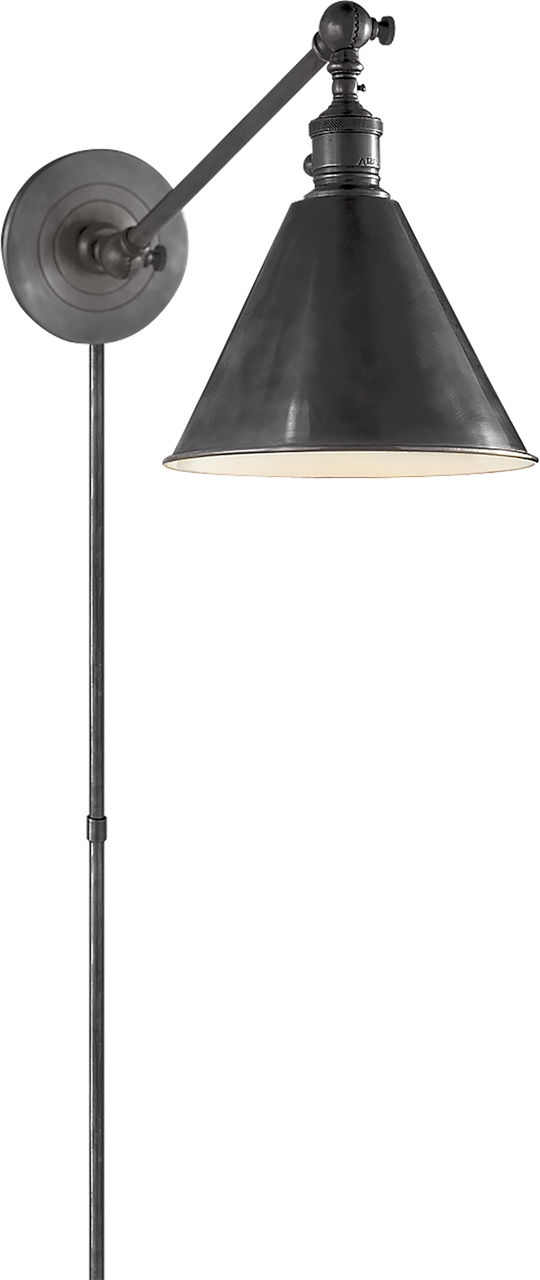 Boston Functional Single Arm Library Light in Bronze