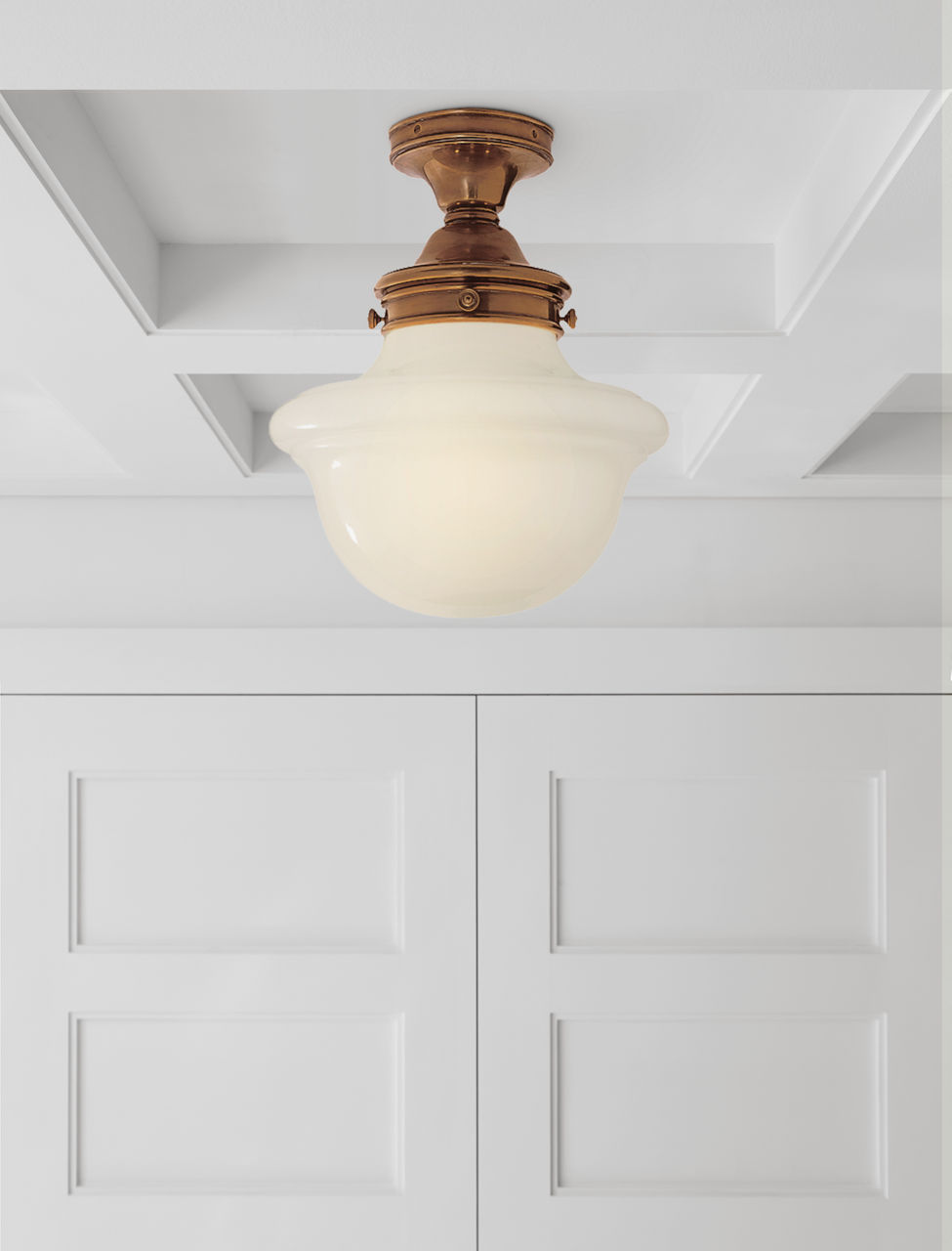 照明　FYC06PCLD1 Hampton Bay Luis 11 in. Light Brushed Nickel Adjustable CCT