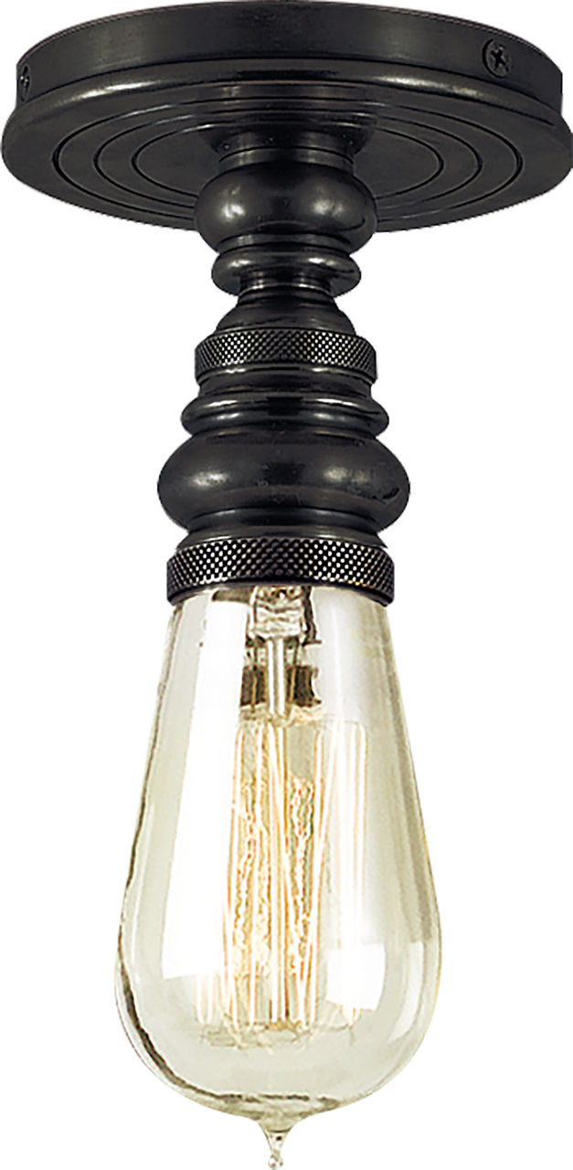 Boston Single Flush Mount in Bronze