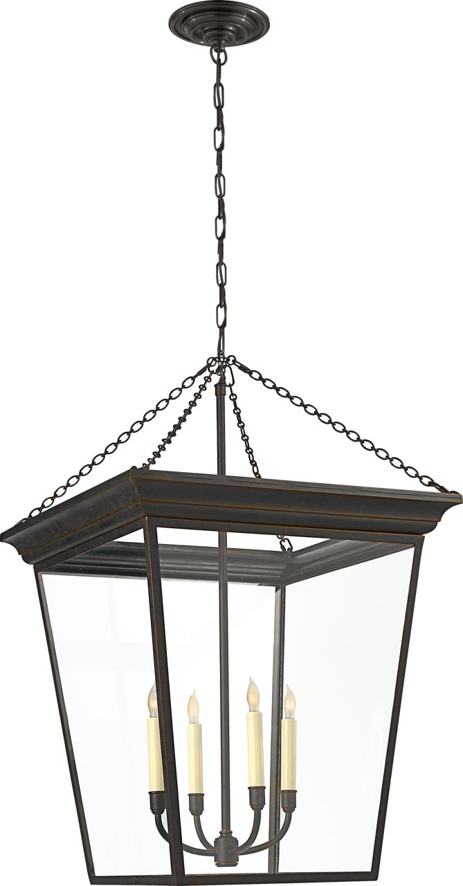 Cornice Large Lantern in Bronze
