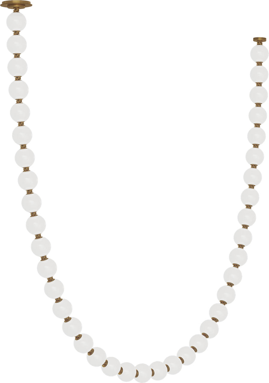 Perle 108 Chandelier in Natural Brass 2700K Remote 277V