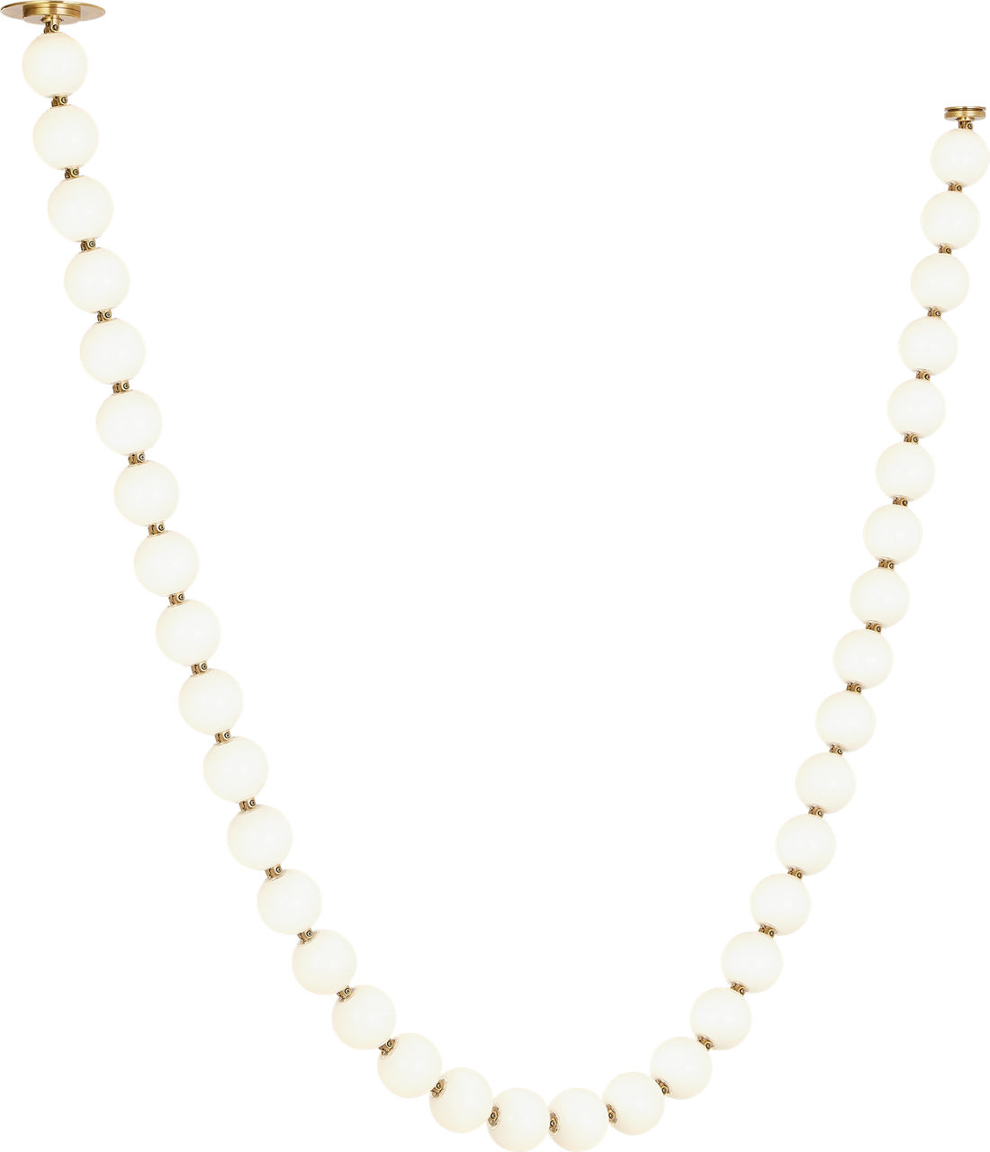 Perle 108 Chandelier in Natural Brass 3000K Remote 277V