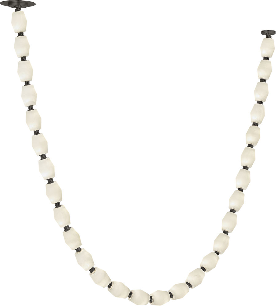 Collier Alabaster 84 Chandelier in Bronze 3000K Remote 120V