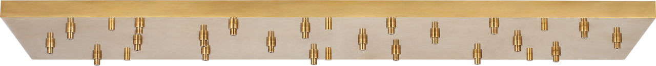 72" Rectangular Multiport Canopy Hand Rubbed Antique Brass