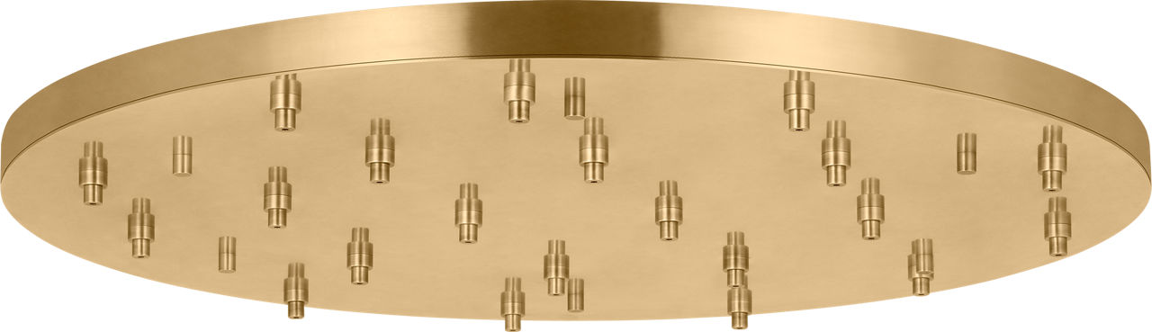 46.5" Round Multiport Canopy hand rubbed antique brass