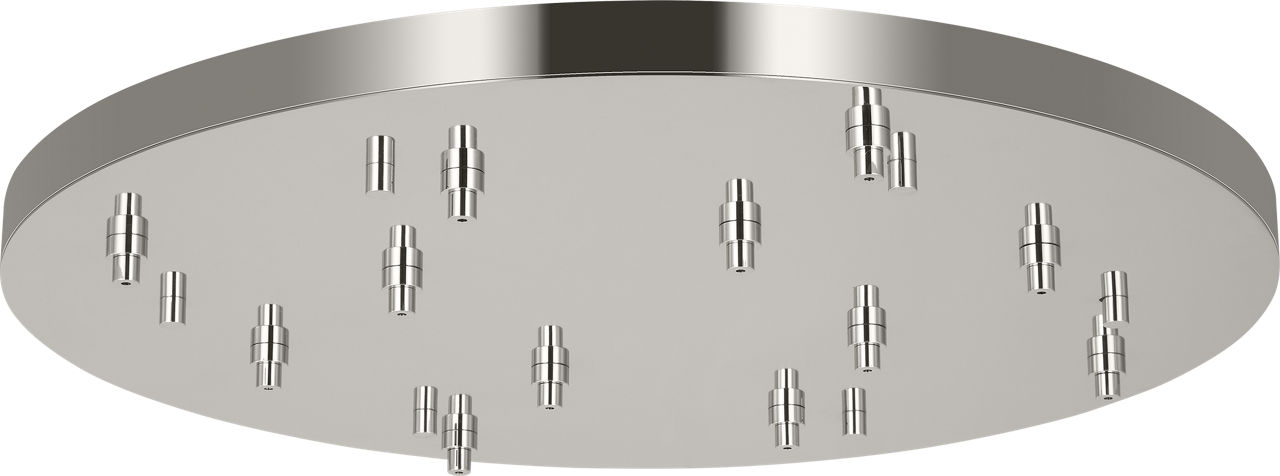 36" Round Multiport Canopy polished nickel