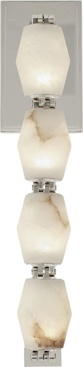 Collier Alabaster 15 Sconce in Polished Nickel 3000K