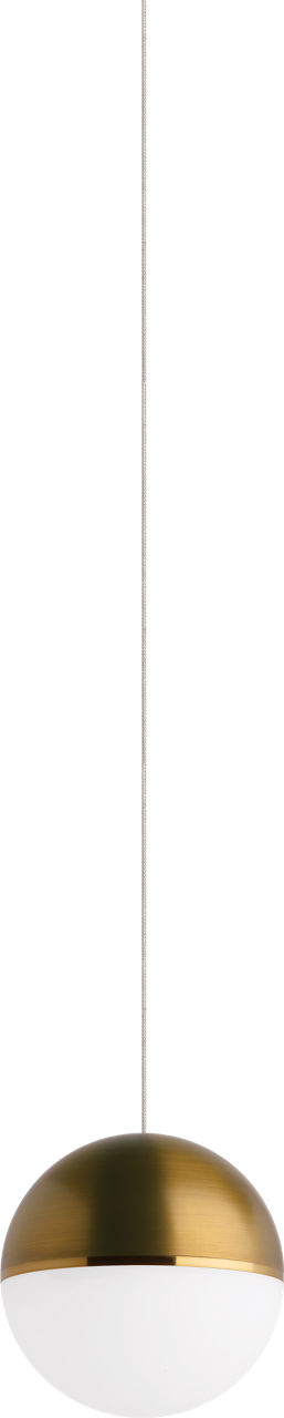 Akova Pendant in Aged Brass with Aged Brass-Bright Brass FreeJack Bulb(s) Included