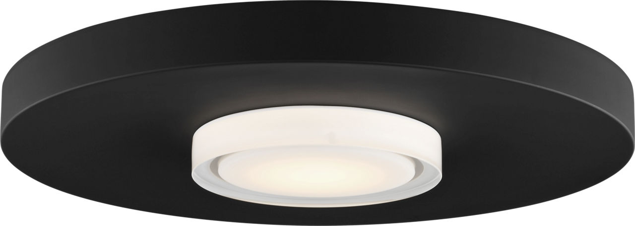 Castor Large Flush Mount Nightshade Black 2700K 90 CRI integrated led 90 cri 2700k 120v-277v unv