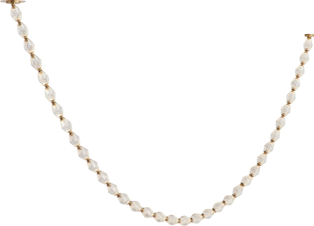 Collier 108 Chandelier Natural Brass Integrated LED 90 CRI 3000K 120-277V Universal (Surface)