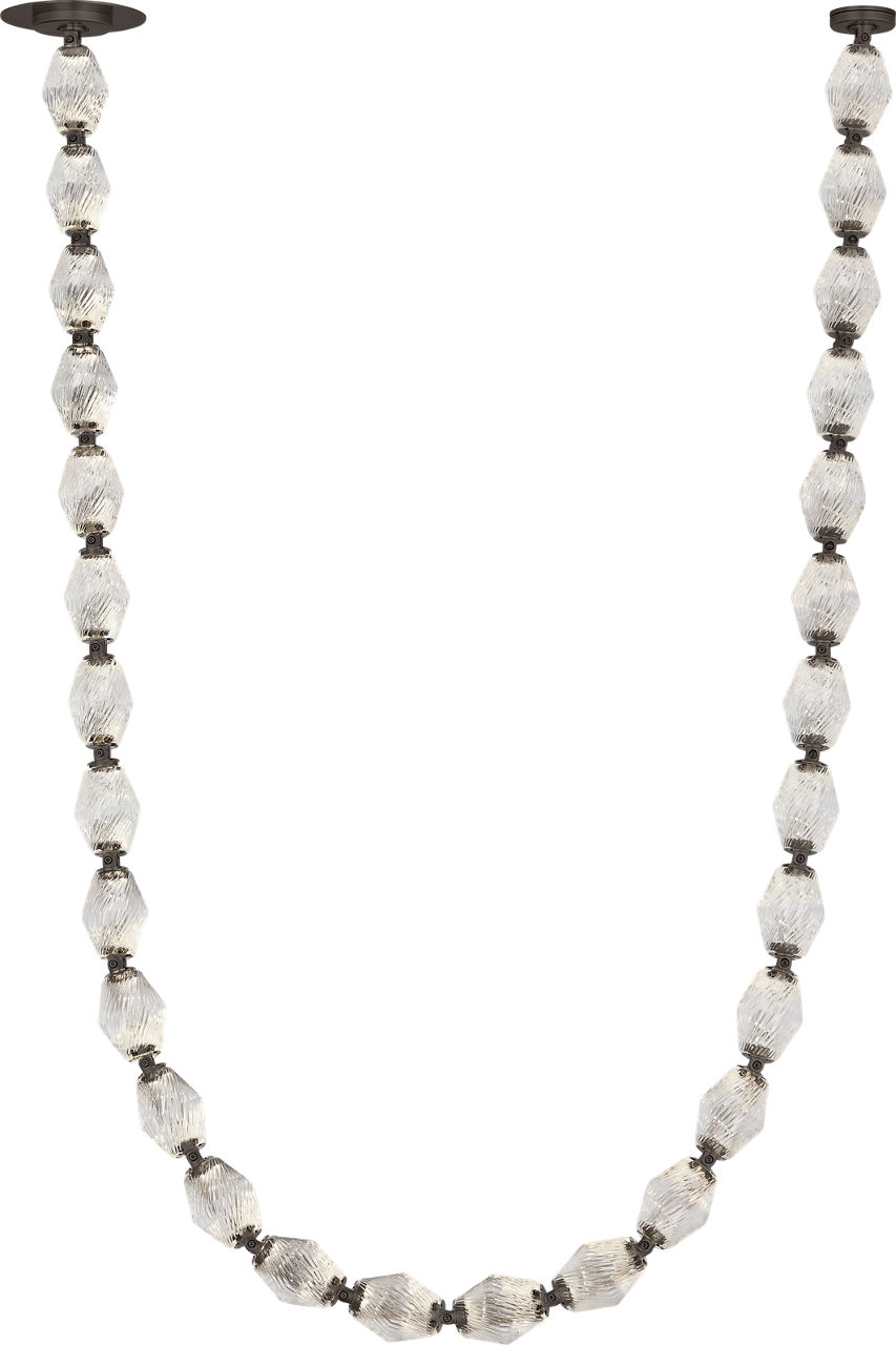 Collier 84 Chandelier Dark Bronze Integrated LED 2700K 90 CRI 120V (Remote)