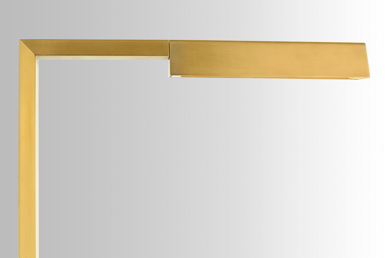 Dessau 38 Floor Lamp 38 Natural Brass LED 2700K 90 CRI 90 cri 2700k 120v