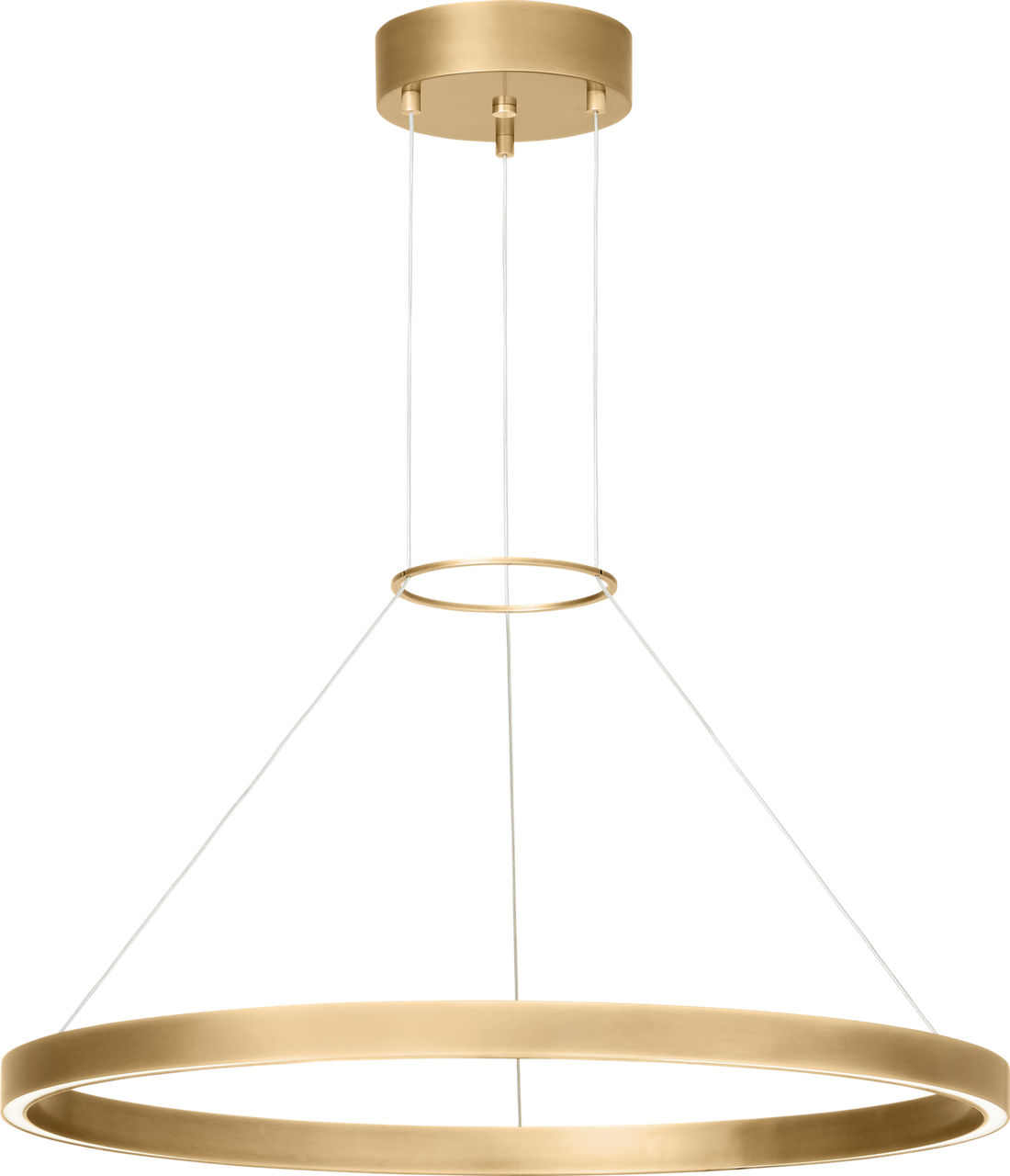 Fiama 24 Suspension 24" Diameter plated brass LED 3000K 90 CRI90 cri 3000k 120v-277v unv