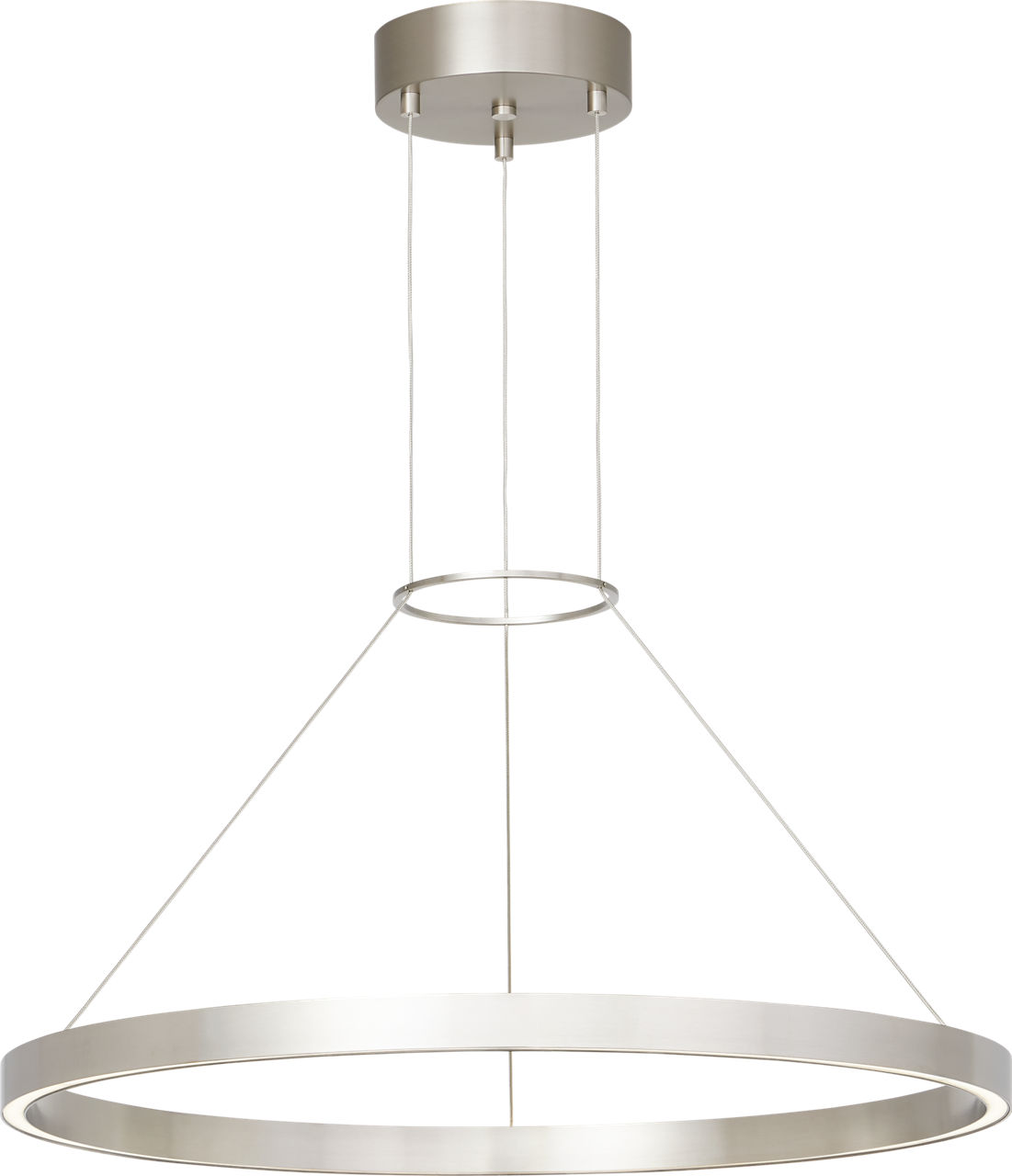 Fiama 24 Suspension 24" Diameter Satin Nickel LED 90 CRI 3000K 120-277V