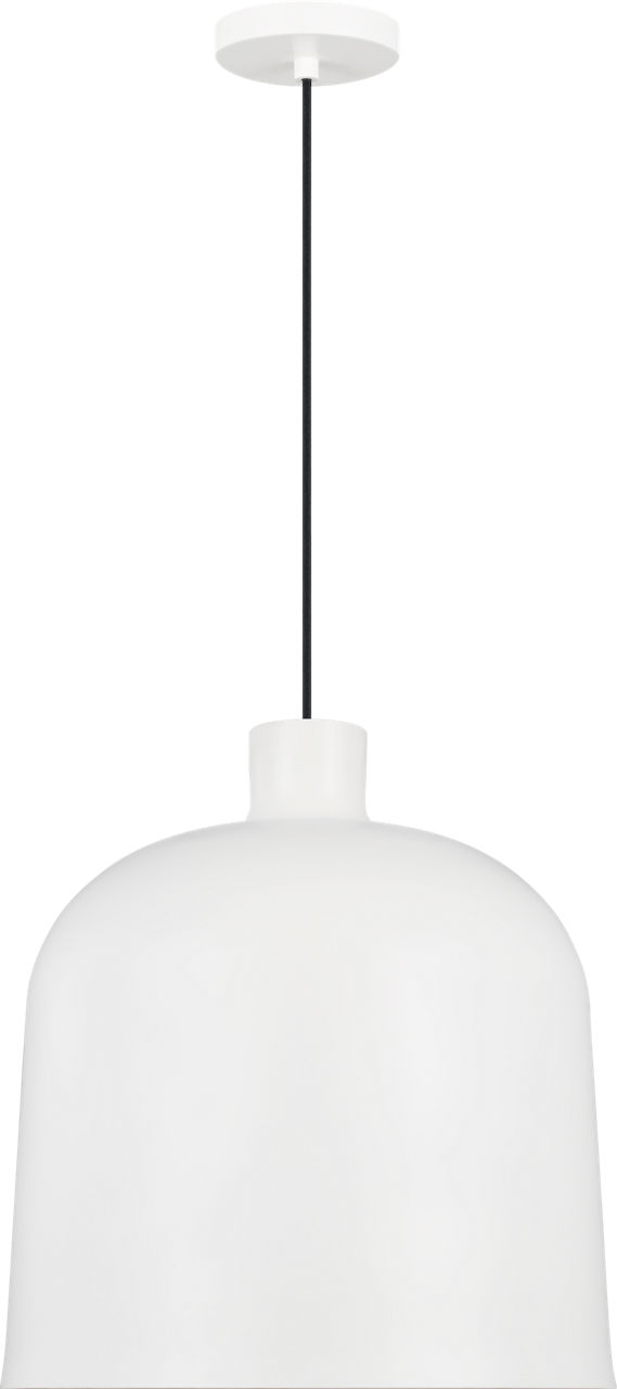Foundry Pendant Matte White Integrated LED 90 CRI 3000K 120V