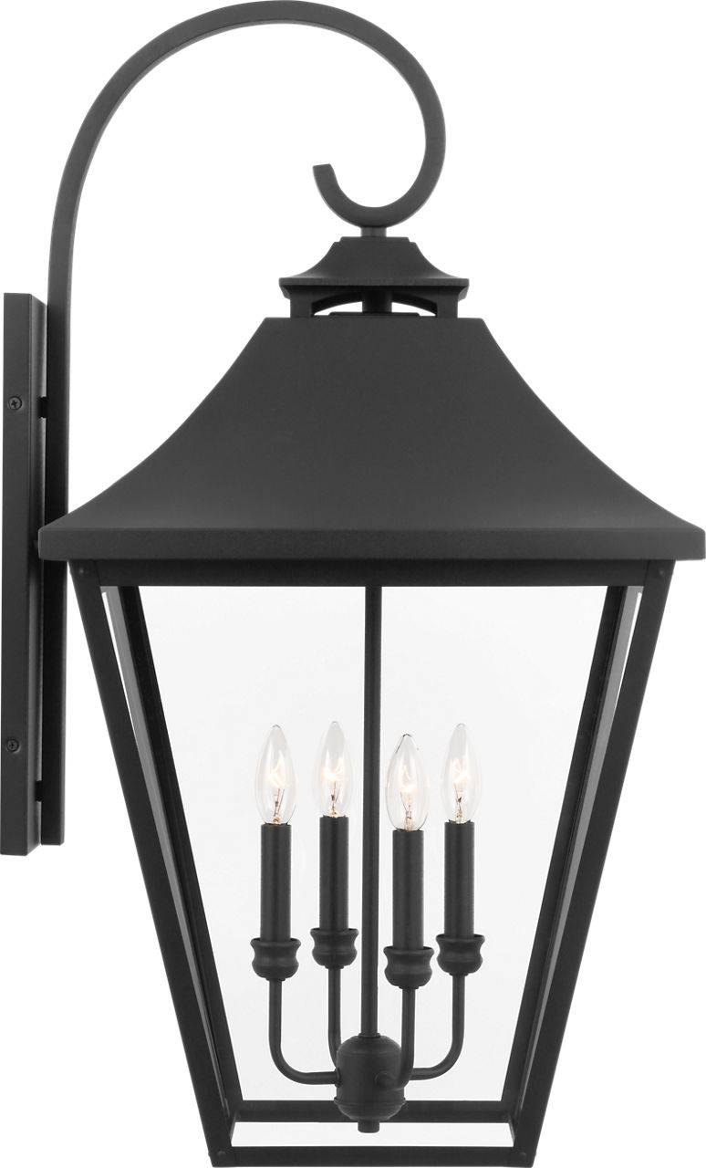 Galena Extra Large Lantern Textured Black
