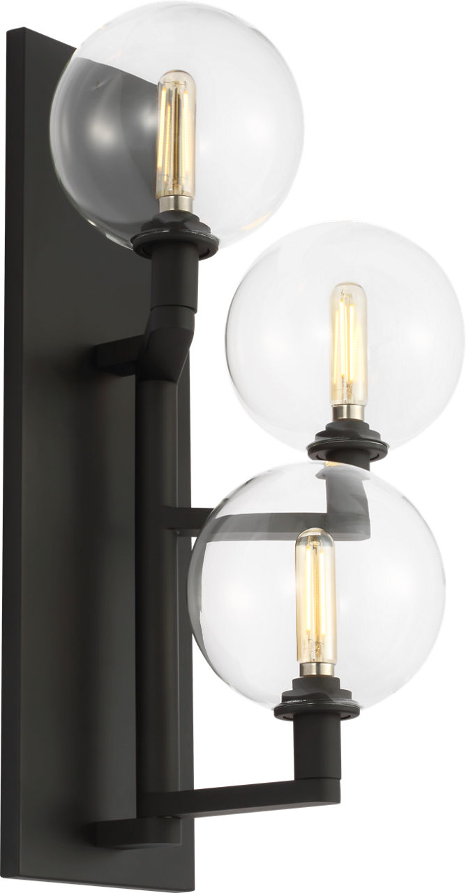 Gambit Triple Wall Triple Clear Nightshade Black Bulb Not Included