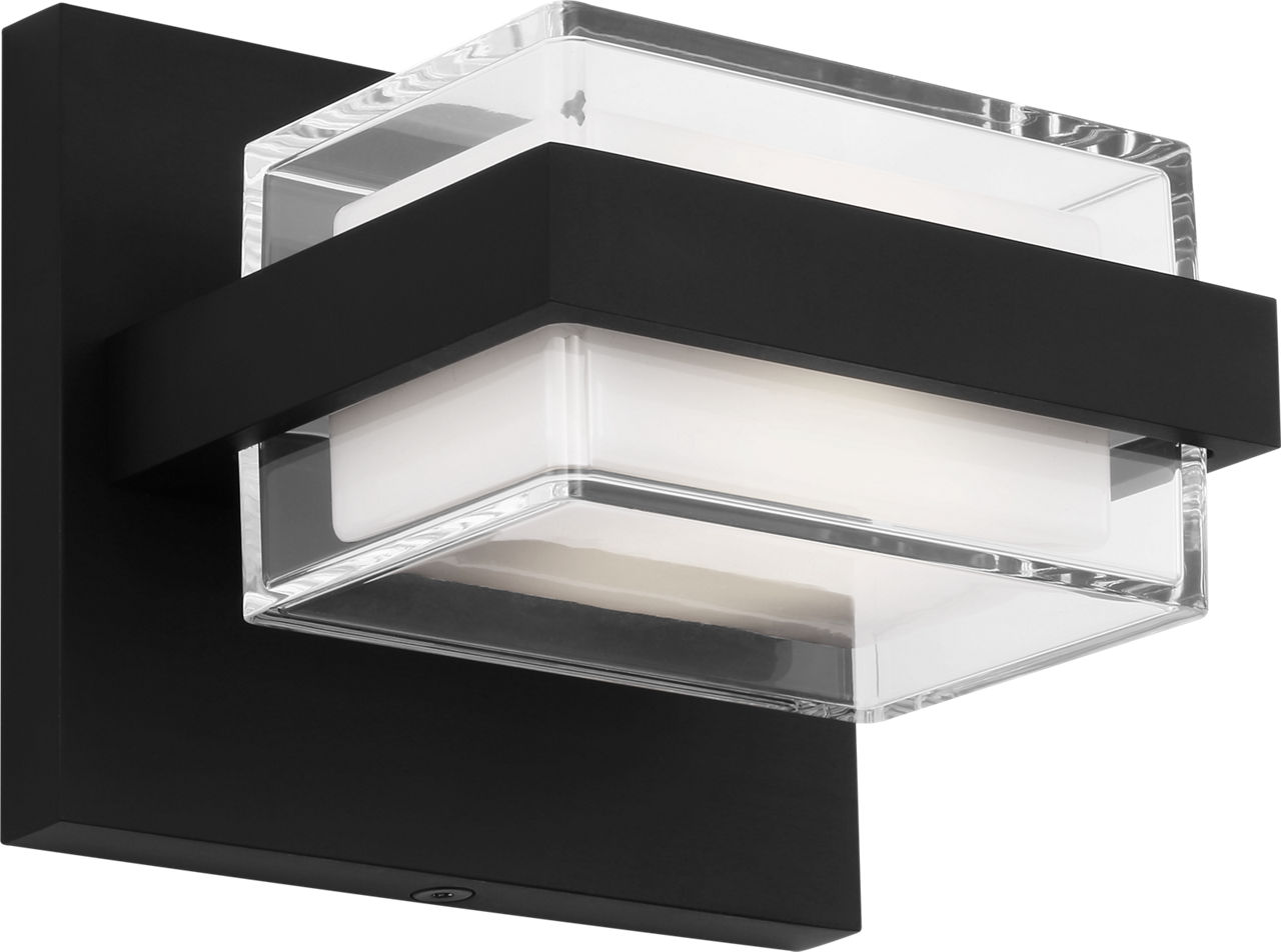 Kamden 1-Light Wall/Bath Nightshade Black LED 3000K 90 CRI90 cri 3000k 120v