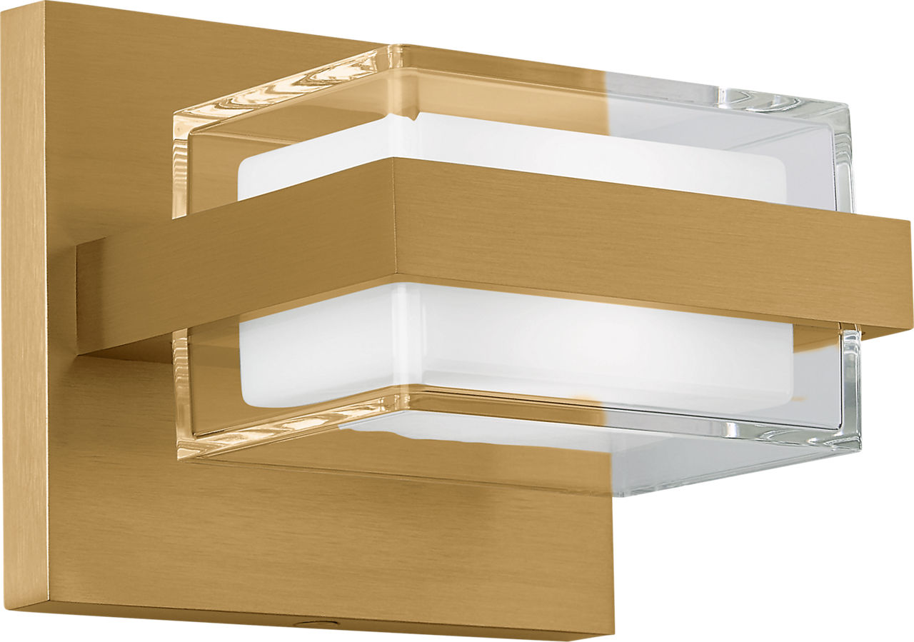 Kamden 1-Light Wall/Bath Natural Brass LED 3000K 90 CRI90 cri 3000k 120v