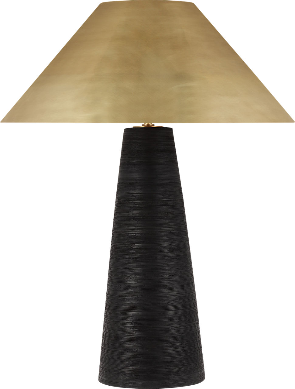 Karam Large Table Lamp Black Natural Brass 3000K 90 CRI e26 med base a19 90 cri 3000k 120v