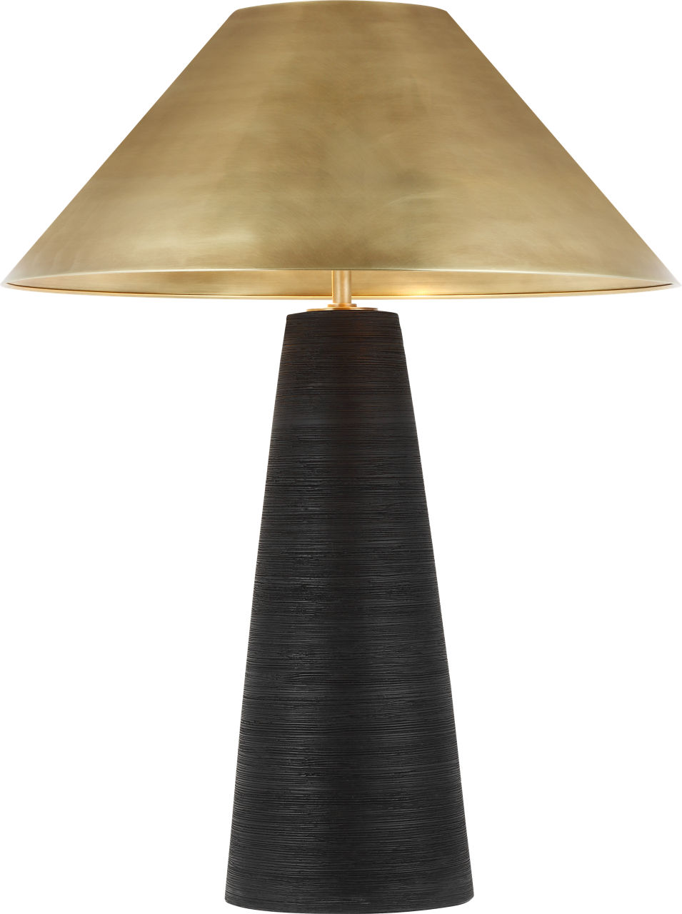 Karam Medium Table Lamp Black Natural Brass 3000K 90 CRI e26 med base a19 90 cri 3000k 120v