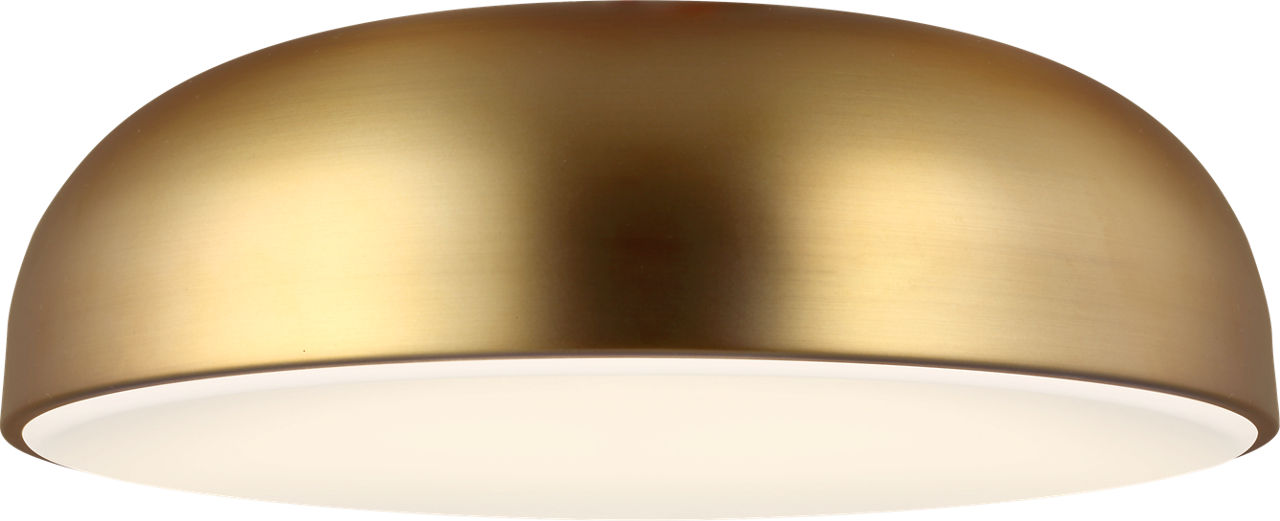 Kosa 13 Flush Mount Aged Brass LED 90 CRI 3000K 120V