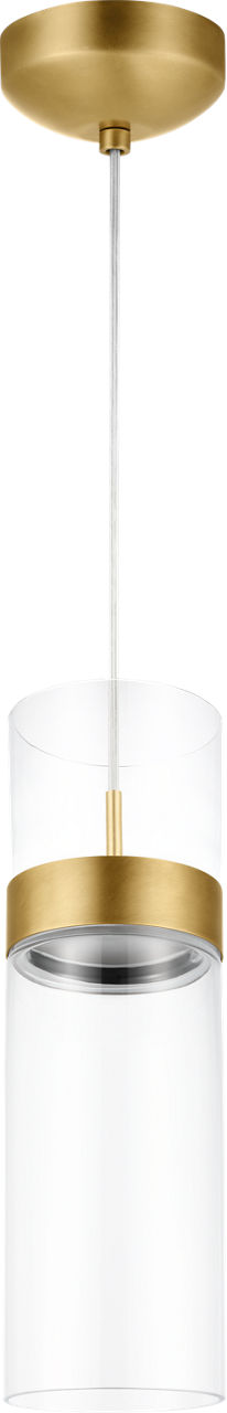 Manette Grande Pendant Clear Glass natural brass 3000K 90 CRI led 3000k 120v